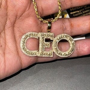 REAL DIAMOND CEO Pendant Custom 1 cttw CERTIFIED!